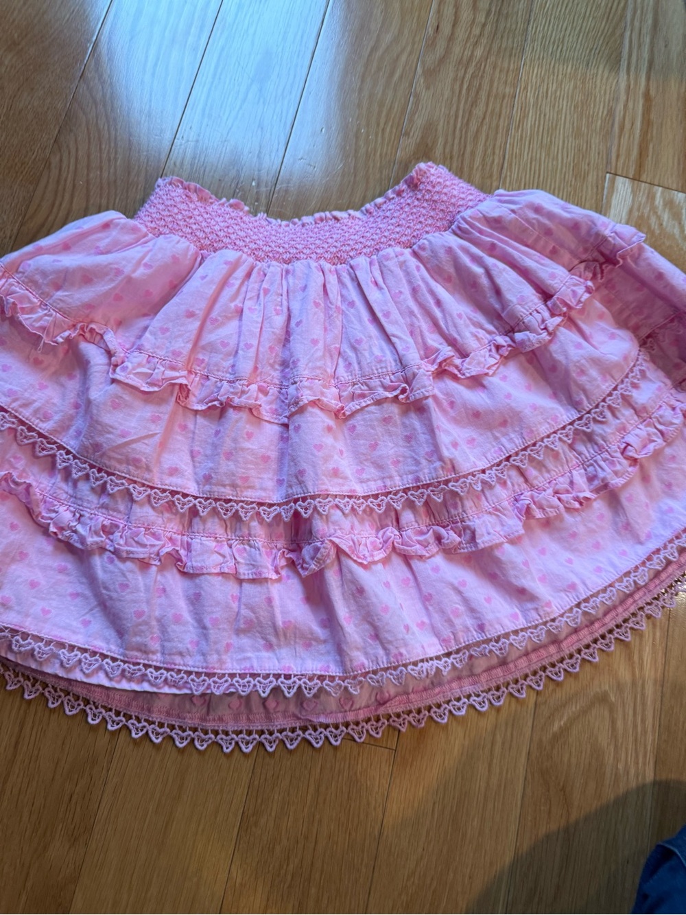American Girl x LoveShackFancy Pink Tiered Ruffle Skirt - Picture 4 of 5